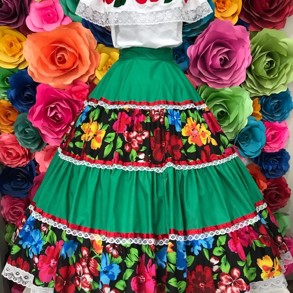 Mexican green with flowered style Jalisco - Picture 6 of 6